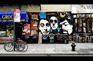 Paul's Boutique duvarına Beastie Boys murali