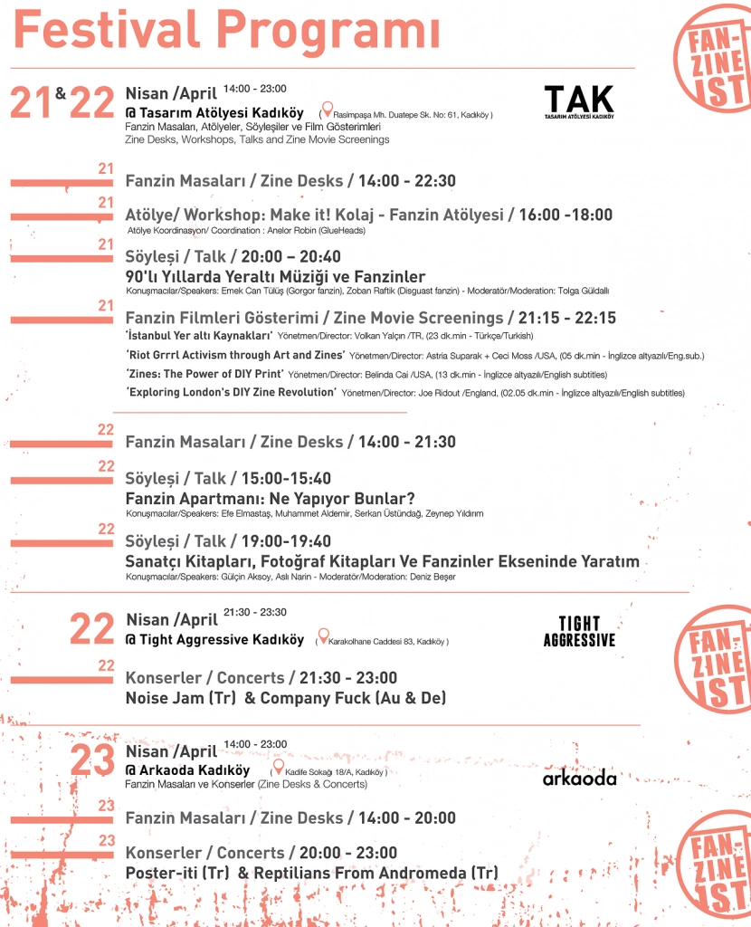 Fanzineist 2017 Program