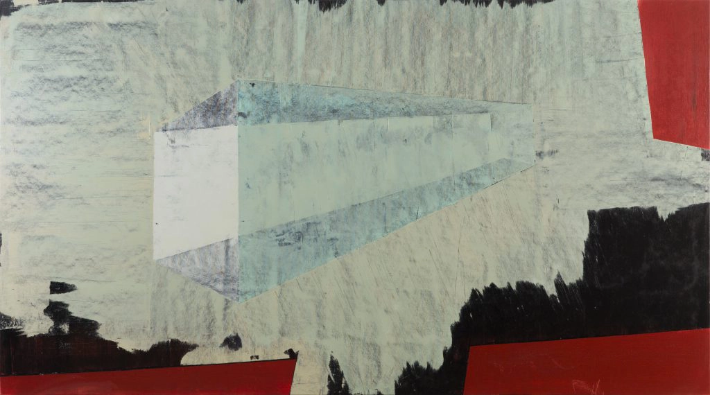 Sinan Logie, Fluid Structures (Phase 12), 2017, Tuval üzerine yağlı boya, 135x265 cm