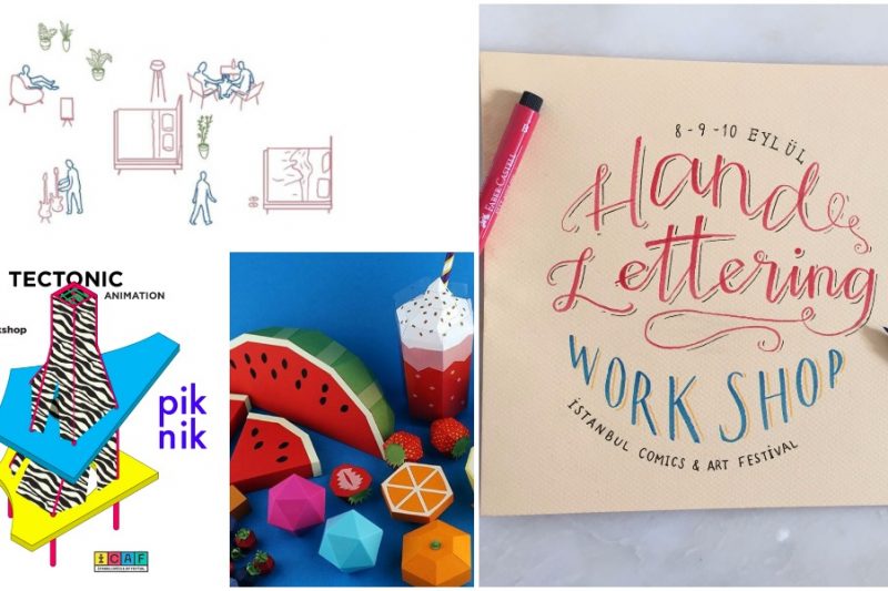 ICAF'ta 4 nefis atölye: İllüstrasyon, hand lettering, animasyon ve kağıt kesme