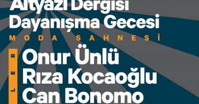 “Altyazı Dergisi Dayanışma Gecesi”, 30 Ocak’ta Moda Sahnesi’nde