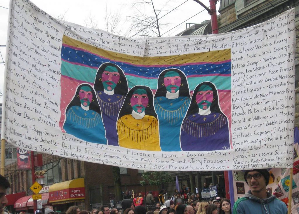 Yerli Kadınları Anma Yürüyüşü, Vancouver, Kanada, 2017