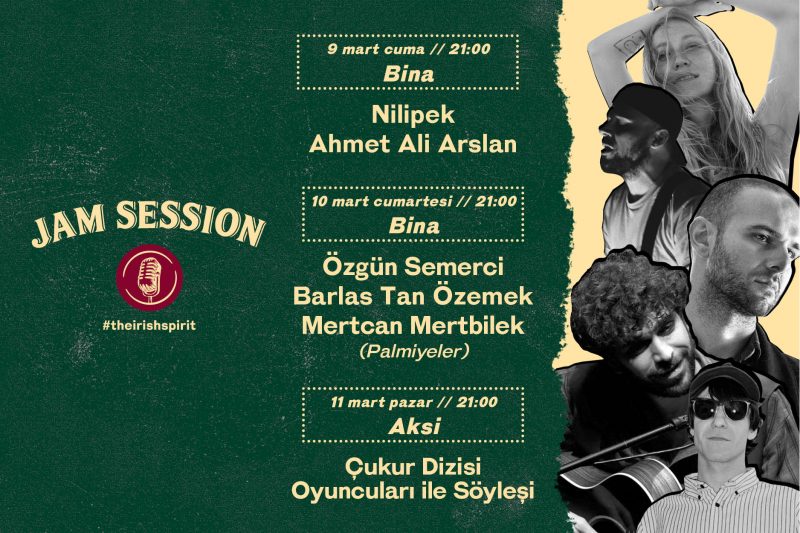 “Jam Session” konserleri ve söyleşileri 9 Mart’ta başlıyor