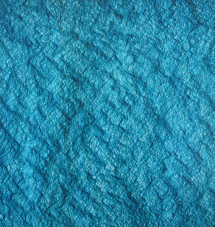 Asimetrik ripılmarklar (akıntı formlu) _ Asymmetric Ripple marks (current formed) - 180x190 - acrylic on canvas - 2018
