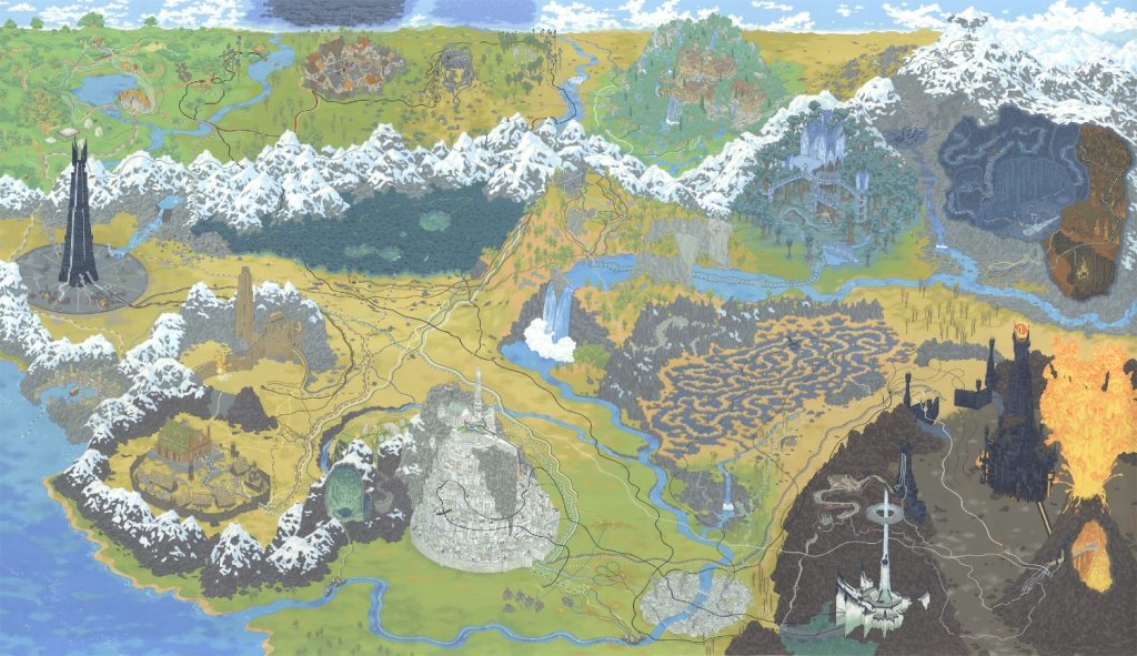 Andrew DeGraff n El Yap m Sinematik Haritalar Bant Mag