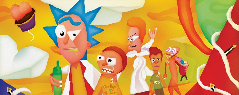 rick and morty firtinasindan once