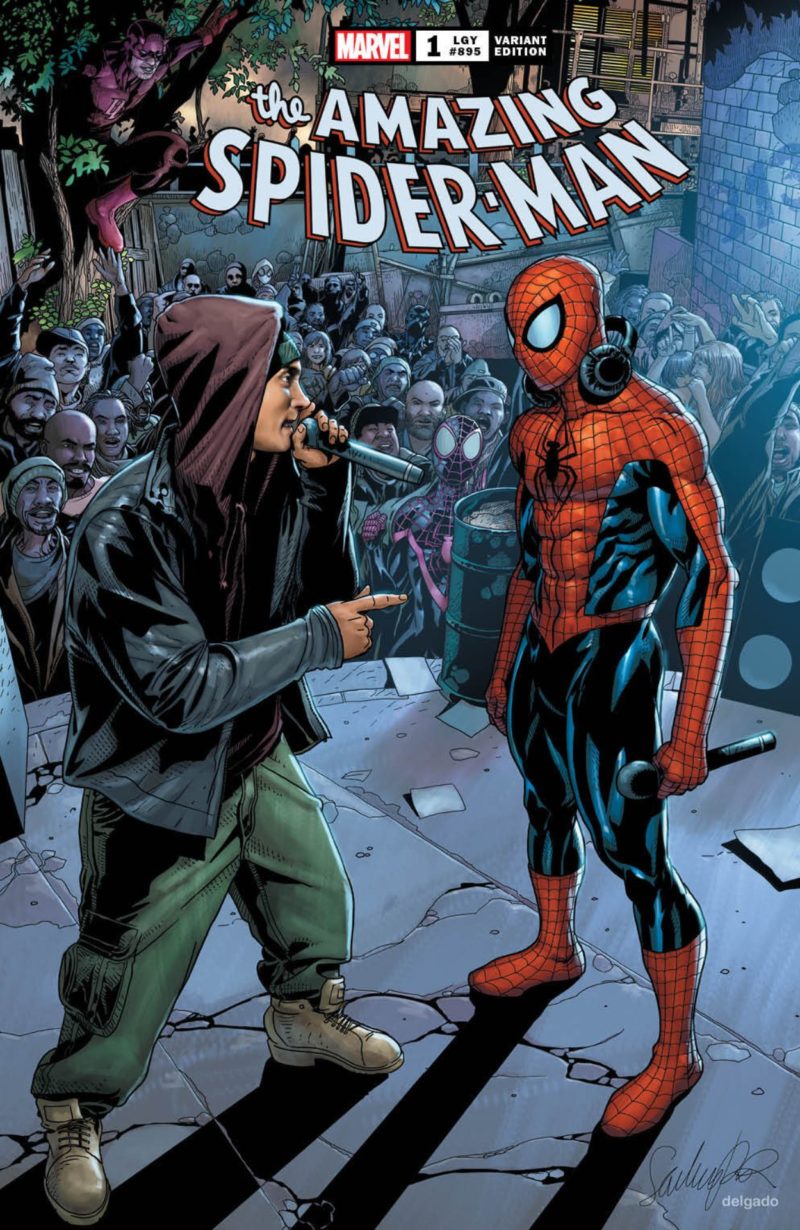 Sahne Eminem ve SpiderMan