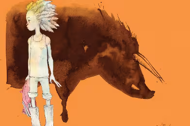 Bant Mag. yeni yıl hediyeleri: Sadi Güran imzalı ''Beasts of The Southern Wild'' illüstrasyonu