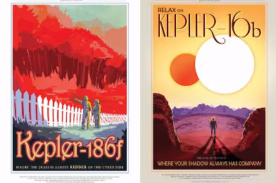 NASA'dan Kepler'i kutlamak için üç nefis poster