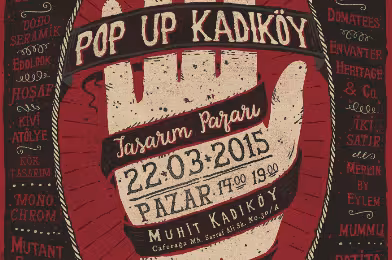 Tasarım pazarı Pop-Up Kadıköy, 22 Mart'ta Muhit Kadıköy'de