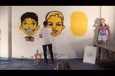 Video: Nuka'dan Atölye Gri duvarına graffiti