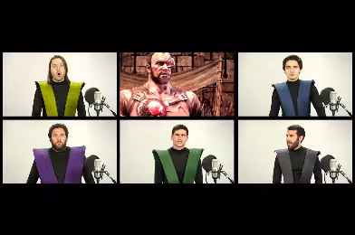 ''Mortal Kombat'' tema müziğine a capella yorumu